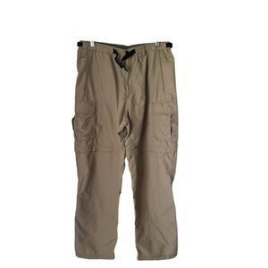 REI UPF 50+ Men‎ Large Hiking Outdoor Convertible Tan Pants